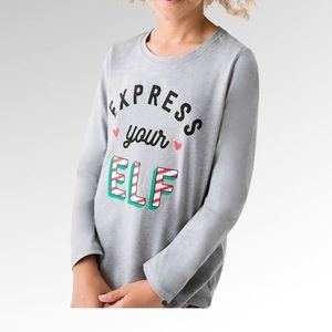 Fabkids NWT Girls Long Sleeve Holiday Shirt